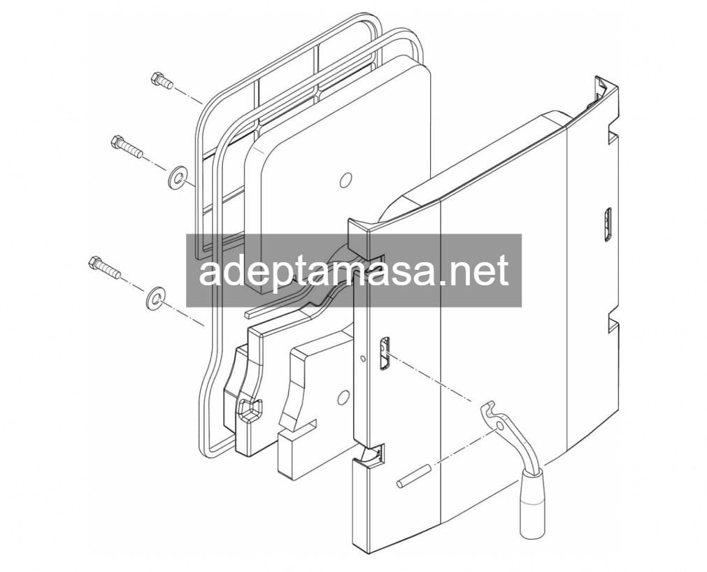 Двери средние в котел G221A арт.8738127052