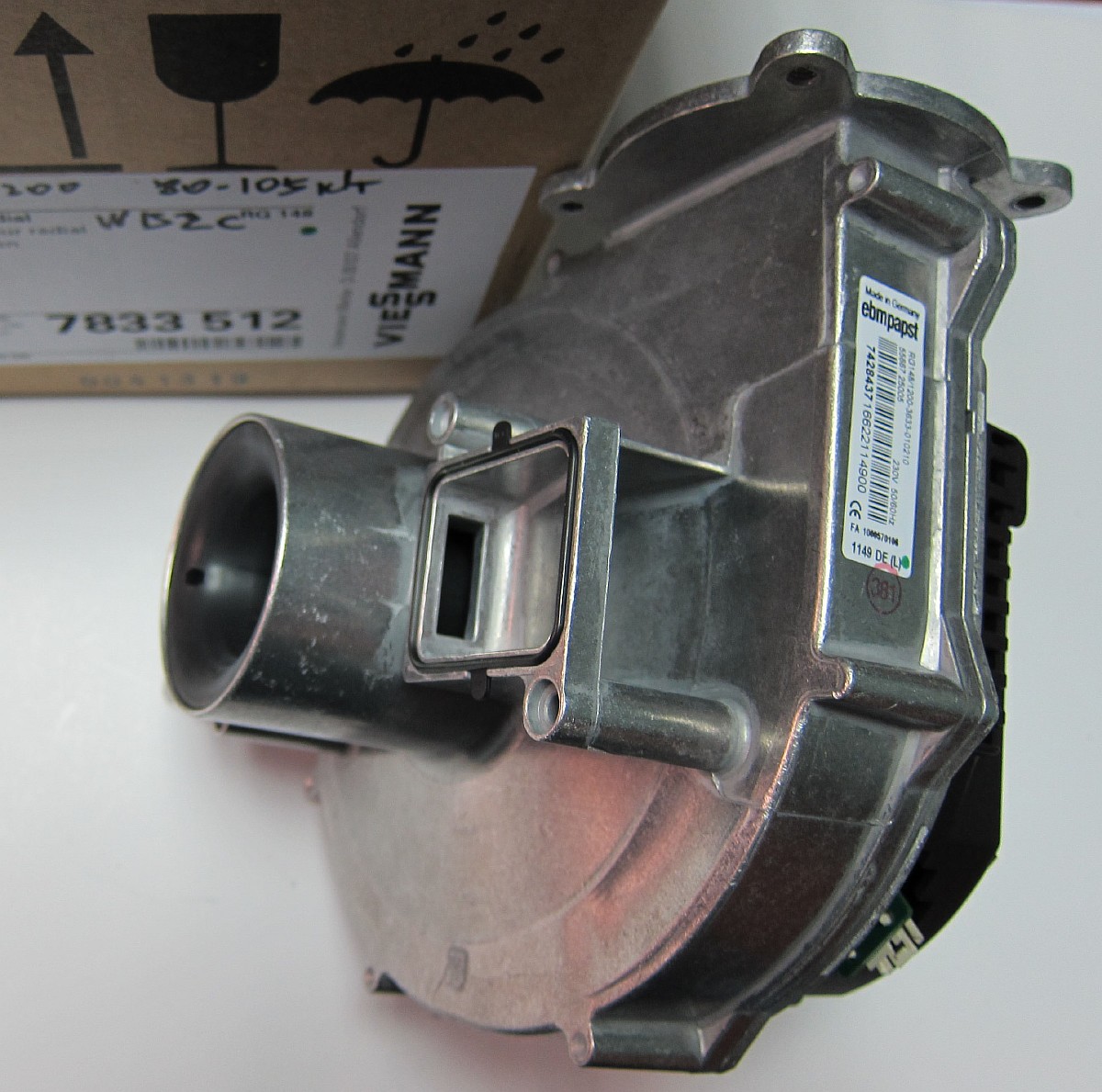 Вентилятор WB2C, WB2B 80-105кВт