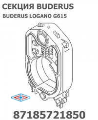 Секция котла Buderus Logano GE615 (передняя) арт.87185721850