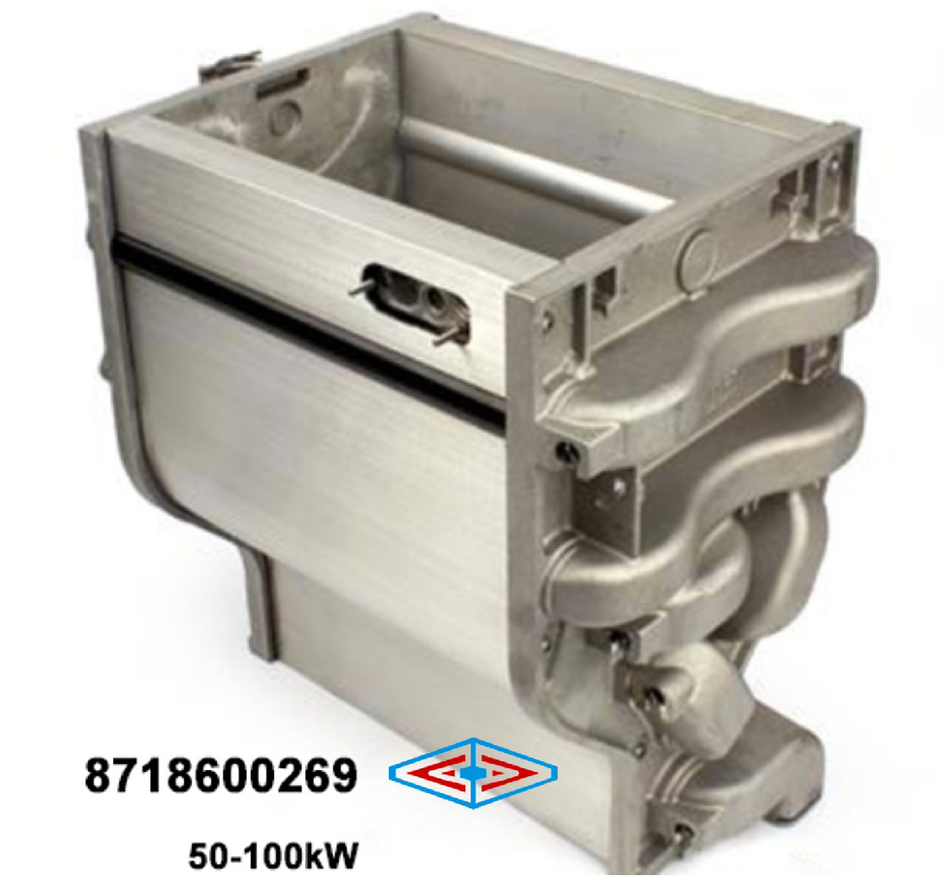 Теплообменник в котел GB162/ZBR 50-100 кВт арт.8718600269